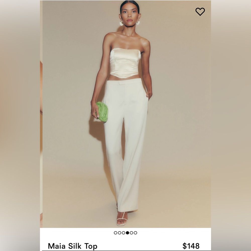 Reformation Maia Silk Top